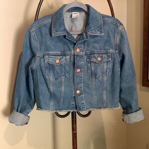 PINK by Victorias Secret Crop Jean Jacket